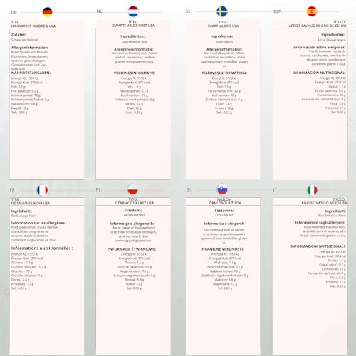 Wholefood Earth Black Wild Rice USA 1 kg | GMO Free | Natural | Source of Fibre