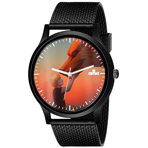 AROA Watch New Watch for Friendship of Naruto & Kurama Model : 1242 Black Metal Type Analog Black Strap Watch Orange Dial for Men Stylish Watch for Boys- (B0CPCVSKKL) Amazon Price History, Amazon Price Tracker