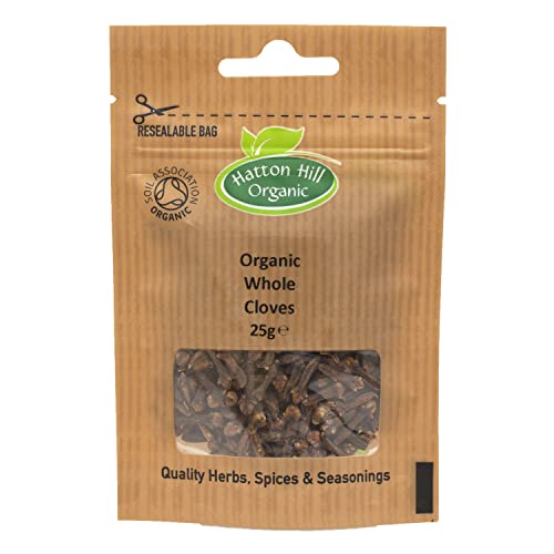 Organic Whole Cloves 25g by Hatton Hill Organic - Certified as organic by the UK’s Soil Association