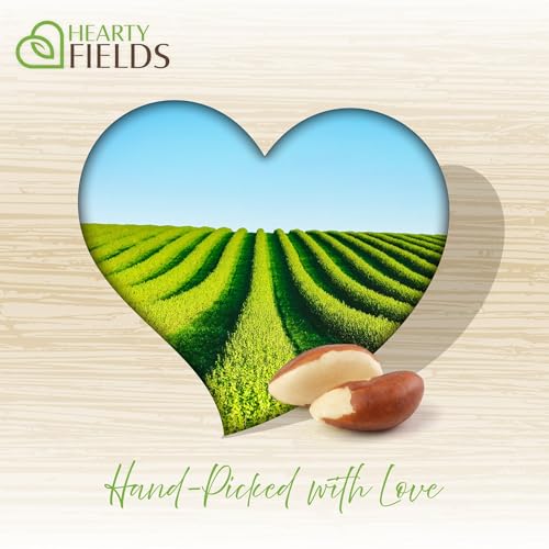 Image of Hearty Fields - Raw Brazil Nuts Unsalted, No Shell, Whole, (32 Oz - 2 LB) Wholesome In Nature - Hearty In Nurture Healthy Protein Food Snack, Food Assortments