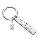 Best Friend Couples Keychain You're The Gin To My Tonic Gifts (Silver)