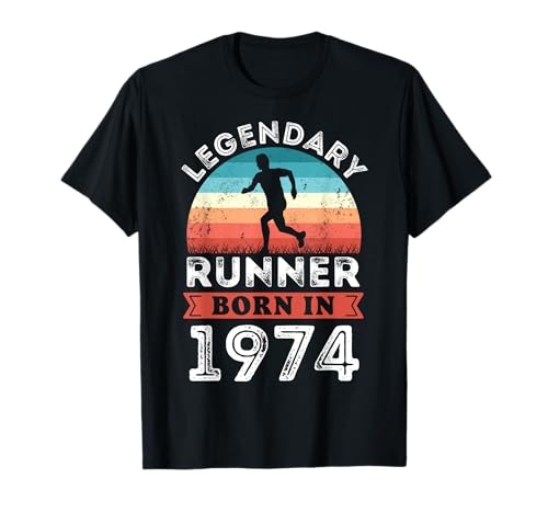 Corredor legendario nacido en 1974 50 cumpleaños regalos corriendo Camiseta