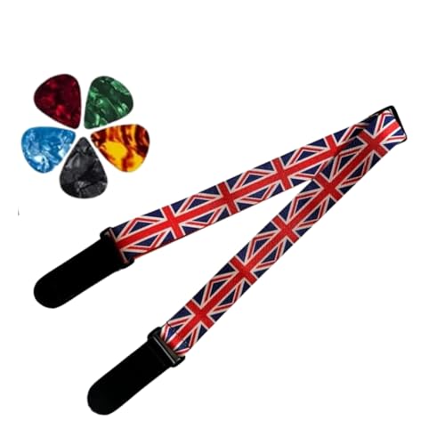 Image of DEVICE OF URBAN INFOTECH Guitar Strap Belt for Acoustic & Electric Guitar Adjustable Buckle Guitar Strap Modern Design Guitar Belt For Acoustic /Bass /Electric Guitars