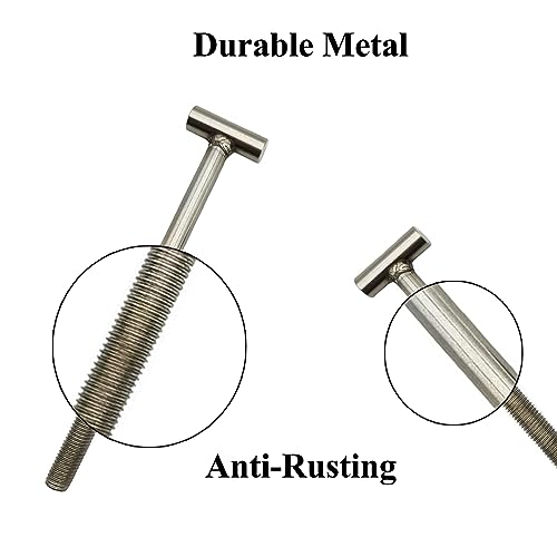 Zeiboat 2 Pack T-Bolt Stainless Steel Screw Replacement, 4.8 In, Fits 194997, 53108900, Dex2420Jkit, Dex2400Jn Nut Assembly #TOP3