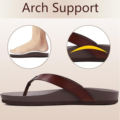 ONCAI Womens Flip Flops For Women Comfortable Strap Yoga Mat Non-Slip Women's Thong Sandal Casual Summer Beach Slippers With Arch Support4