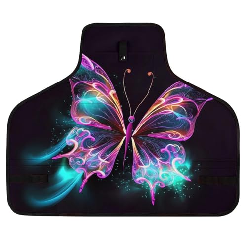 Delantal Neon Butterfly para hombres y mujeres con bolsillos miniatura 1