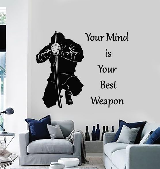 Samurai Quote Vinyl Wall Art Decal Stickers Kitchen Décor, Size: 27 X 32cm-image-39
