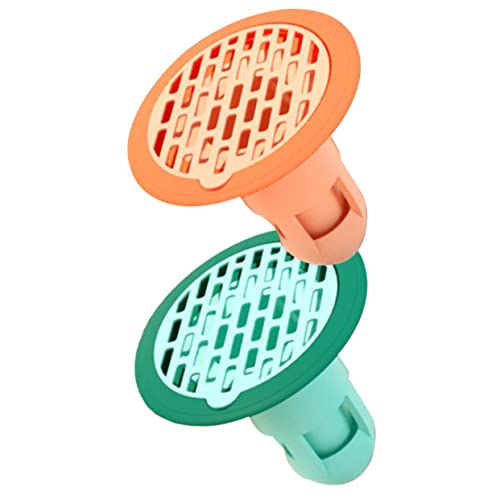 UKCOCO 5 Juegos Tapón De Piso Fregadero Lavabo Plug Disipador Bathroom Drenar Filtro De Alcantarillado del Baño Barrena Prevención De Cocina Preventor De Drenaje El Plastico 2 Piezas * 5