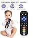 Chuya Baby Teether Toy Chew Toys for Babies 3-24 Months TV Remote Control Shape Teething Relief for Infants (Black)