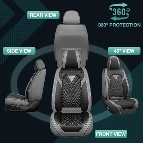 Image of Car Seat Covers for Chevy Impala 2000-2020 Leather Full Set