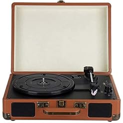 KIDYBO Lecteur de Valise Portable Bluetooth à 3 Vintage avec des Haut-parleurs intégrés | Sound Audio à la Platine… - Les Beatles, Paul McCartney, John Lennon, RIngo Starr, George Harrison