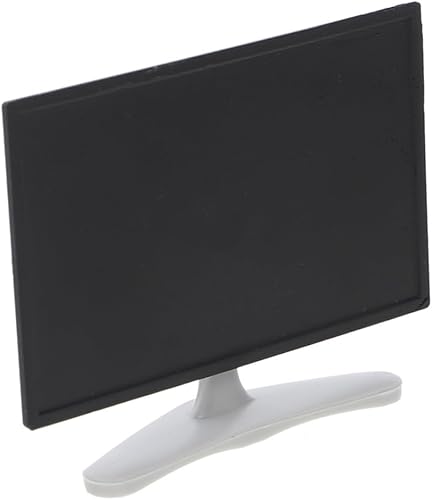 Milisten Mini modelo de televisión con control remoto, accesorio realista para casa de muñecas para niños y niñas, decoración de casa de juegos,