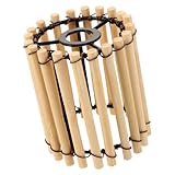 Tissage en bambou : mettant en valeur le savoir-faire et l'art de l'artisanat traditionnel de cet abat-jour, abat-jour rétro, abat-jour en bambou fait maison