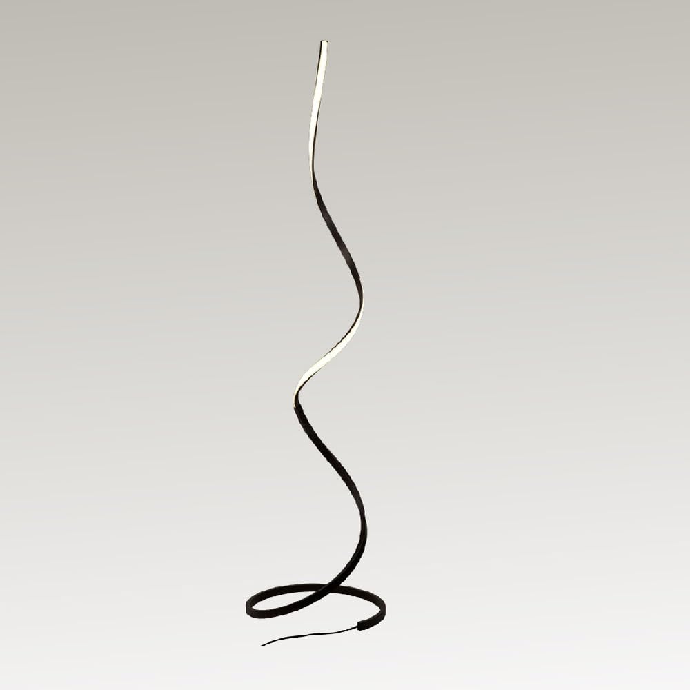 Generico Lampada da terra a led piantana design moderno marrone scuro per cameretta, salotto, soggiorno, camera da letto, corridoio, MN-70