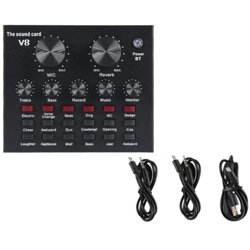 Carte son externe et micro à condensateur 800 Vaguelly pour PC