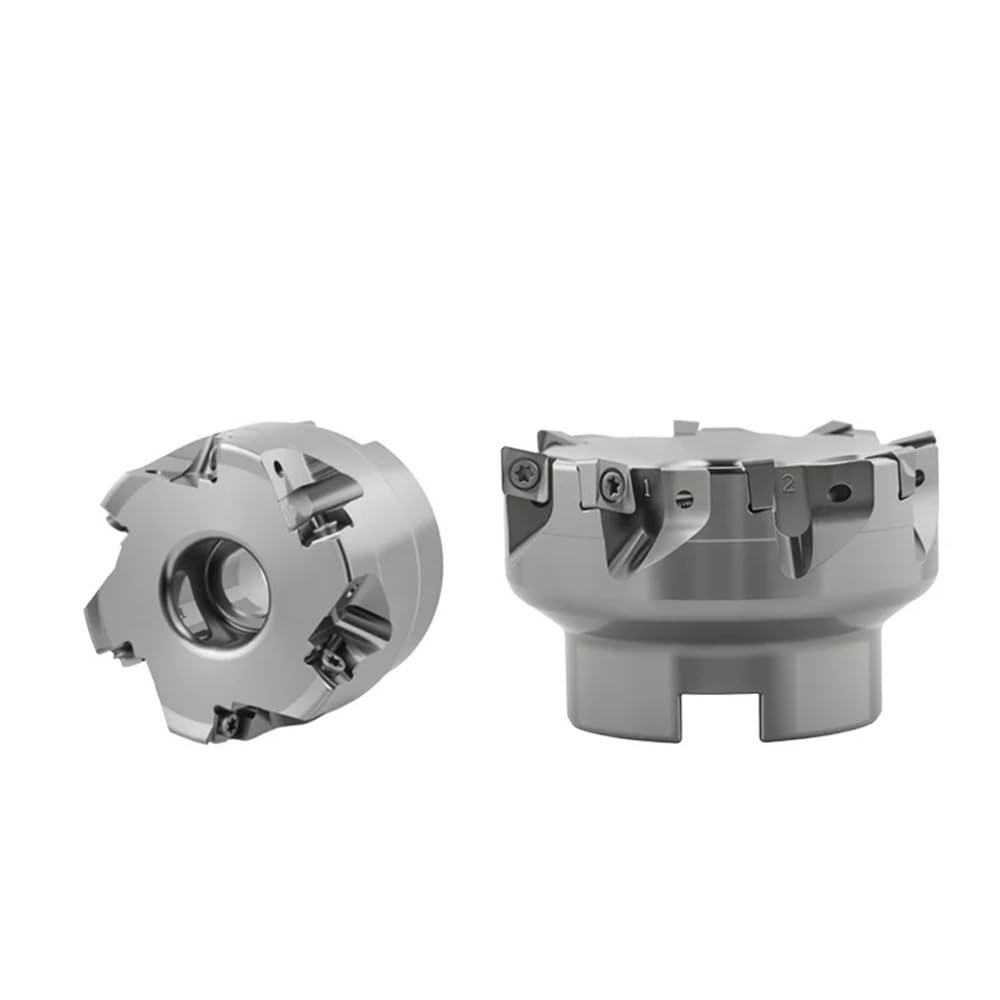 Face Milling Cutter Disc 4N TF90 with Carbide Inserts Double-Sided 4Nkt060308 Fast Feed Milling Cutter Head CNC Tool Holder(No Inserts,4N TF90-12 100-32R)