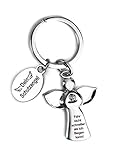 EINFACH PRAKTISCH: Der Anhänger eignet sich für alle Schlüssel. Der Schlüsselbund-Engel ist außerdem eine ständige Erinnerung an Ihre Liebsten und für Ihren Lieblingsmensch. Egal ob Freundin oder Freund, Mann oder Frau, Oma oder Opa. Ein schönes Design, leicht im Gewicht und zeitlos