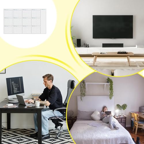 Planificador anual reutilizable y calendario de pizarra para pared 5