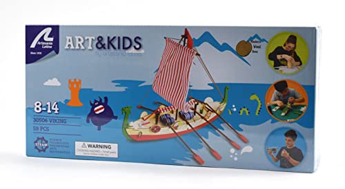 Artesanía Latina - Maqueta de Barco en Madera - Barco Vikingo Drakkar para Niños +8 - Modelo 30506N - Maquetas para Montar Cover