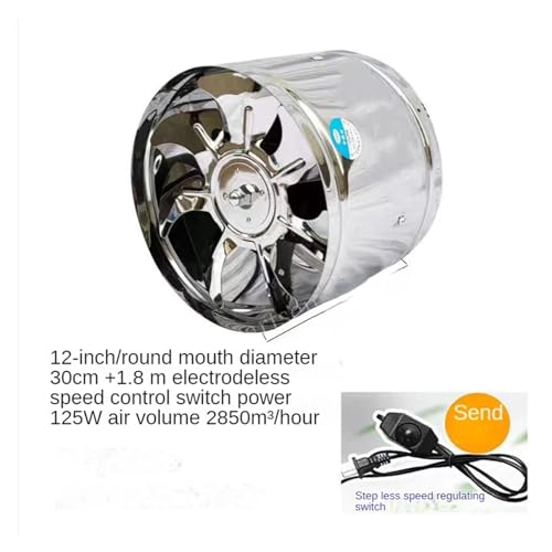 Ventilateur de conduit extracteur industriel robuste pour ventilation de mur