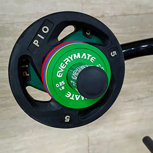 Everymate Rubber Fractional Weight Plates Set Of 2 Micro Weight Plate Pair Of 0.25Lb For Olympic Barbells For Strength Training Micro Plates Weight Plate #TOP3
