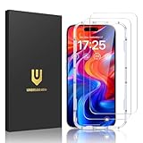 UNBREAKcable 2-Pack Screen Protector for iPhone 16 Plus, Double Shatterproof Tempered Glass [Easy Installation Frame] [9H Hardness] [99.99% HD Clear] [Case Friendly] for Apple iPhone 16 Plus 6.7 inch
