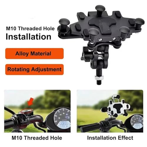 Support de navigation moto réglable pour éviter les vibrations du smartphone - 2