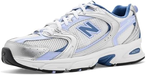 New Balance Tênis de corrida unissex 530 (U53052N) (prata metálico