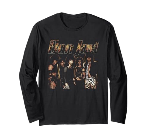 Image of Official Bon Jovi Flames Long Sleeve T-Shirt