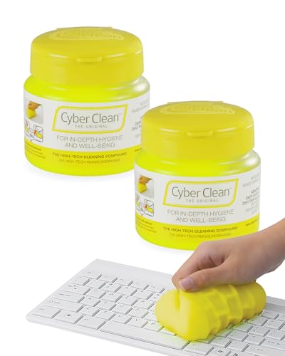 Cyber Clean The Original Reinigungsmasse Doppelpack (2 x 145g) – Reinigungsgel, Staubentferner, Tastaturreiniger für Haushalt, Elektronik & Auto