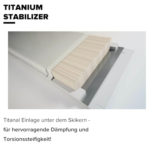 ATOMIC Cloud CL Black Damenski I Damen-Skier für Einsteiger & mittelgute Fahrerinnen I Ski mit Bend-X Technologie für mühelose Schwünge I Mit Densolite Core für optimale Dämpfung