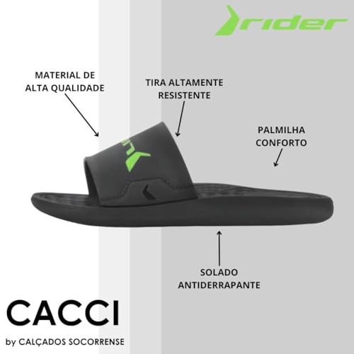 Chinelo Gaspea Borracha Infantil Menino Slide Palmilha Massageadora Rider 12223