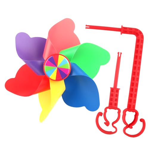 TINGTING Molinillo de viento para bicicleta infantil, molino de viento, molinillo de viento para niños, manillar de flores, rueda de pinwheel para accesorios de bicicleta infantil, triciclos, ruedas,
