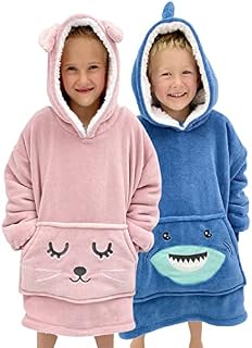 Kids Oversized Hoodie - Blanket Hoodie for Kids 4-10 yrs  Cute Animal Snuggle Hoodie Kids  Soft & Warm Oversized Blanket Hoodie Kids - Hooded Blanket Kids  Girls & Boys - The Big Softy