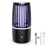 Bug Zapper Indoor, Rechargeable Bug Zapper with Powerful Fan & Large Storehouse...
