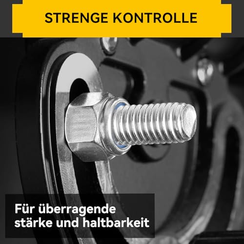 30 Stück Sechskantmuttern M5, Sicherungsmuttern Edelstahl A2 V2A, Selbstsichernde Muttern, Stopmuttern, Kontermuttern Set