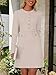 NENONA Women's 2025 Fall Sweater Dress Winter Long Sleeve Fashion Button Elegant Business Work Formal Wedding Guest Cocktail Dresses(Sand, M)