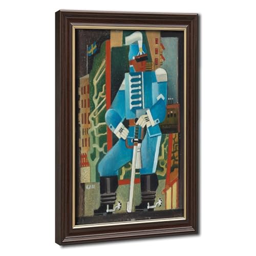 Impression sur toile Cavalryman par GAN | Déco murale salon 20x30 cm