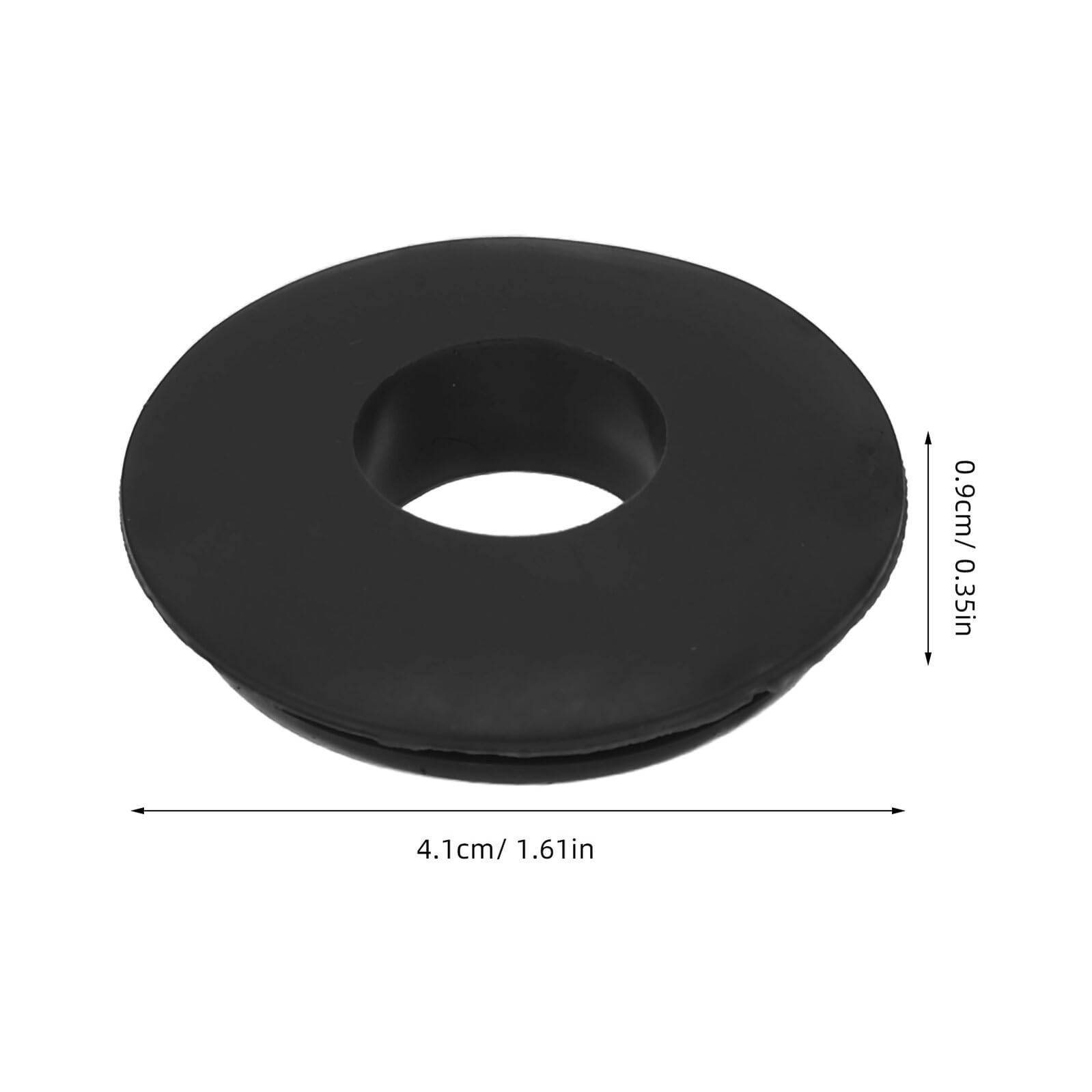 Healifty 20 Sellos de Freno de Aire de Goma Negra para Manguera de Freno de Semirremolque, 41mm X 16mm X 9mm, Accesorios Elásticos para Mantenimiento y Reparación Diaria