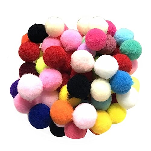 Aosekaa 100 Unidades de Pompons Variados Pompons DIY Artesanato Bolas para Festival Brinquedos Casam