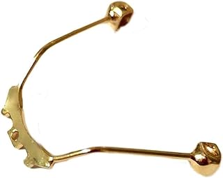 Glasses Nose Bridge Bracket,Glasses Nose Piece,Metal Plug-in Eyeglass Nose Bridge Glasses Frame Screw-in Nose Pad Arm Replacement Eyeglass Repair Kit, Gold