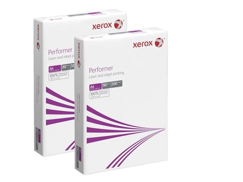 Xerox Performer Multifunktions-Papier, 80 g/m², Kopierpapier 500 1000 2500 5000 Blatt verschiedene Mengen (1000 Blatt & 1 HLKauf Block)