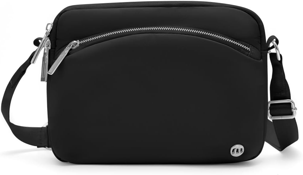 MEXS Everywhere Crossbody Bag 2L Metal Hardware, Casual Crossbody Bags for Women Travel Purse Shoulder Handbags Wallet