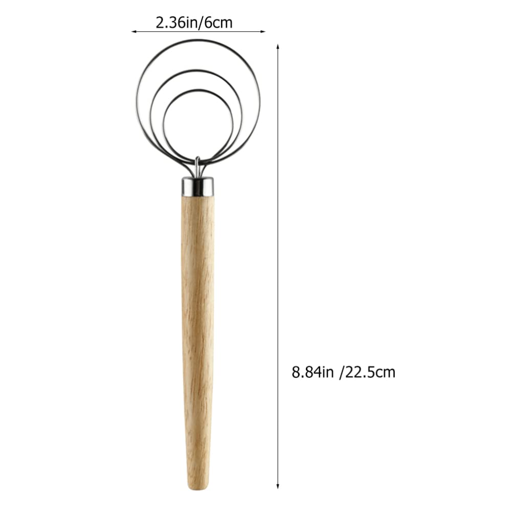 Luxshiny 3pcs Manual Whisk Handle Versatile Kitchen Tool for Mixing Sauces Eggs and Batter Lightweight and Easy to Use