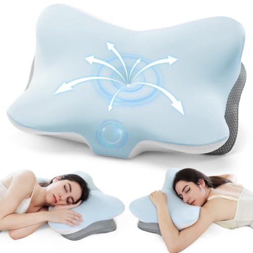 Zmarthumb Ergonomic Memory Foam Cervical Pillow, Contour Neck Pillow