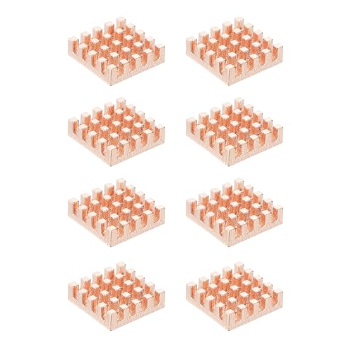 Dissipateur thermique en cuivre 14x14x4mm PATIKIL pour CPU et IC, lot de 8 pcs