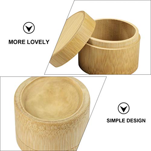 EXCEART 2 Unidades de Armazenamento de Folhas de ChÃ¡ de Bambu Em Vasilhas HermÃ©ticas para Armazena