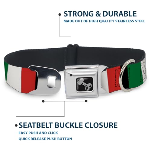 Collier de chien Italie en forme d'os Medium 11-43cm Buckle Down - 5