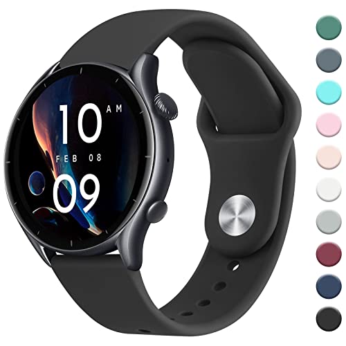Catálogo para Comprar On-line amazfit stratos los 5 más buscados. 45 Wanme Correa Compatible con Amazfit GTR 47mm / GTR 2 / GTR 2e / GTR 3 / GTR3 Pro/GTR 4 / Stratos 3 / Stratos 2, 22mm Correa de Reloj de Repuesto Deportivo de Pulseras de Silicona