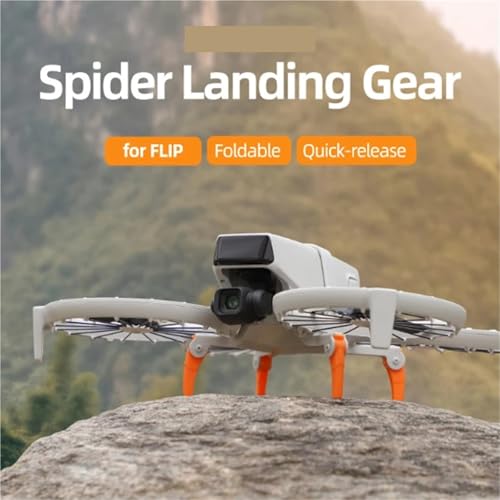 Tren de aterrizaje elevado plegable de 30mm compatible con dron DJI Flip color gris 5